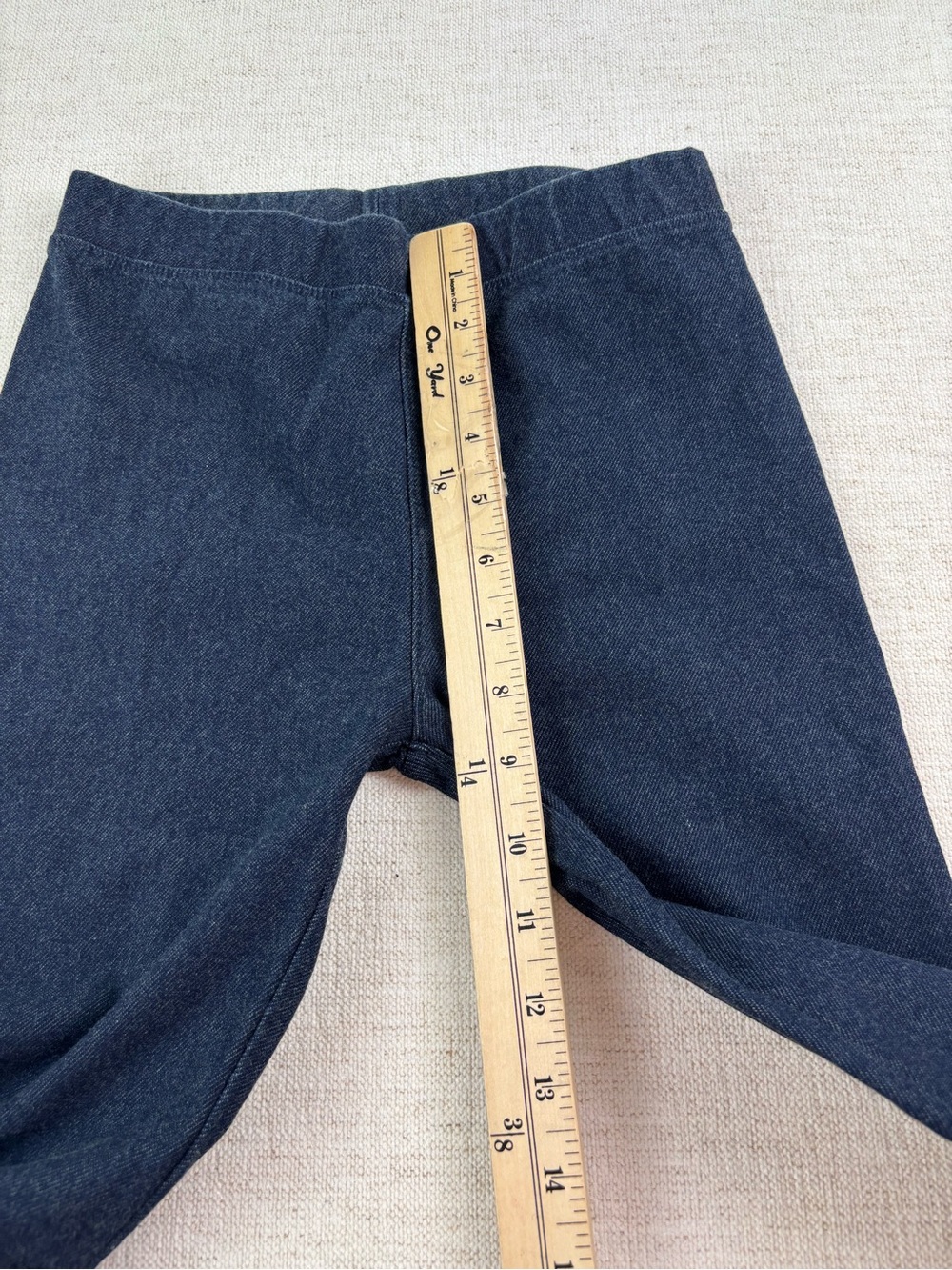 Crewcuts NWT girl's size 12 everyday leggings in dark denim - Picture 4 of 7